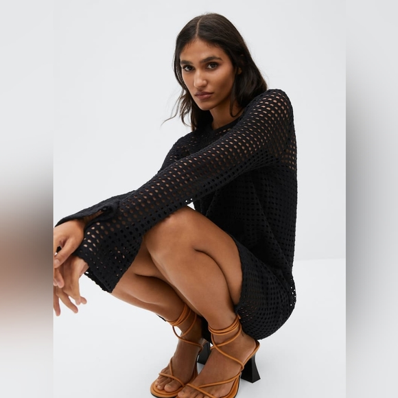 🔥Last 3🔥 MANGO Openwork cotton dress - Picture 4 of 6